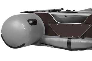 Лодка ПВХ Фрегат 370 Air (НДНД) серая для отдыха за городом Лодка ПВХ Фрегат 370 Air (НДНД) серая для хобби и пикника