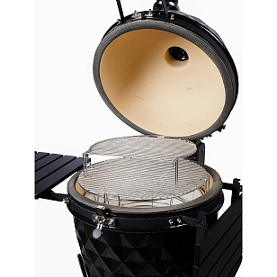 гриль керамический diamond egg xl pro цвет: черный для приготовления пищи гриль керамический diamond egg xl pro цвет: черный для дачи