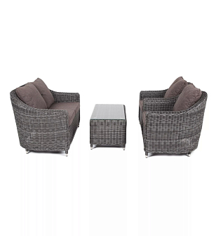 Лаунж зона 4SIS Кон Панна, цвет графит, садовая мебель