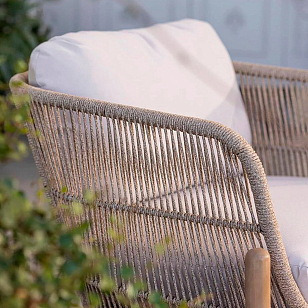 Комплект деревянной плетеной мебели Tagliamento Talara, садовая мебель