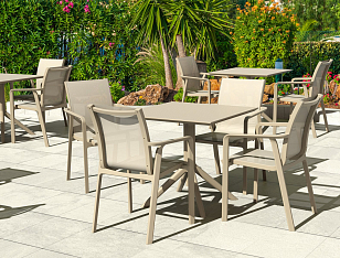 Кресло Siesta Contract Pacific Цвет: бежевый для дачи Кресло Siesta Contract Pacific Цвет: бежевый, садовая мебель