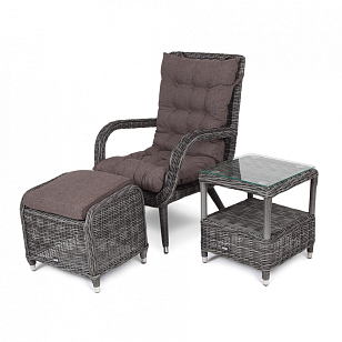 Лаунж-зона 4SIS Толедо Цвет: графит, садовая мебель