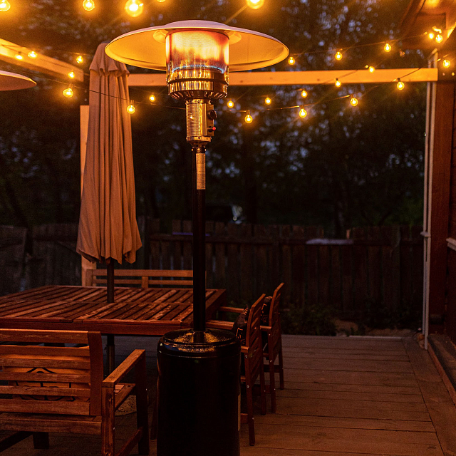 Уличный газовый обогреватель La Hacienda H1 All Black 