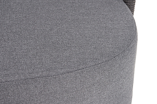 Кресло 4SIS Верона, каркас темно-серый муар, роуп темно-серый, ткань темно-серая, садовая мебель