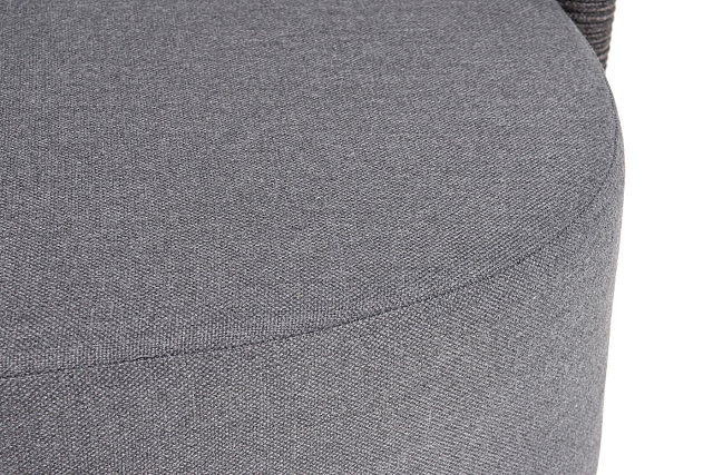 Кресло 4SIS Верона, каркас темно-серый муар, роуп темно-серый, ткань темно-серая 