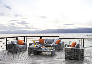 Лаунж-зона 4SIS Тито, цвет серый, садовая мебель