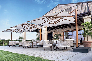 Зонт профессиональный Scolaro Astro Timber для дачи Зонт профессиональный Scolaro Astro Timber, садовая мебель