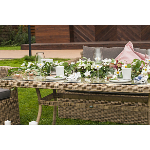 Обеденный стол 4SIS Латте 200 Цвет: соломенный