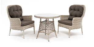 Кофейный комплект 4SIS Алиса Цвет: бежевый для дачи Кофейный комплект 4SIS Алиса Цвет: бежевый, садовая мебель