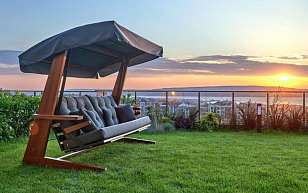 Качели премиальные четырёхместные Lite Luna Deluxe для дачи Качели премиальные четырёхместные Lite Luna Deluxe, садовая мебель