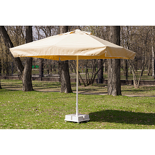 Зонт Lite Mistral 300 квадратный с воланом Цвет: бежевый, садовая мебель