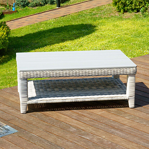 Стол кофейный Lite Venezia 180 серый, садовая мебель