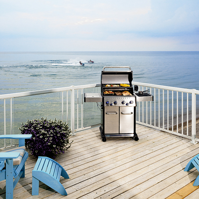 гриль газовый broil king baron s490ir