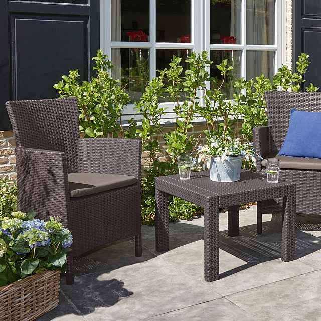 Лаунж зона Keter Rosario balcony set коричневый 