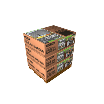 Пластиковый сарай Lifetime WoodLook 2100 л 