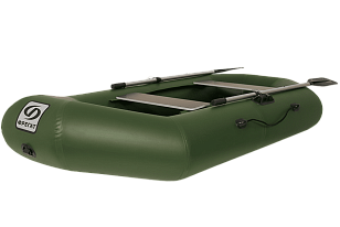 Лодка ПВХ Фрегат М-2 260 см зеленая для отдыха за городом Лодка ПВХ Фрегат М-2 260 см зеленая для хобби и пикника