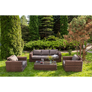 Лаунж-зона 4SIS Боно, цвет коричневый, садовая мебель