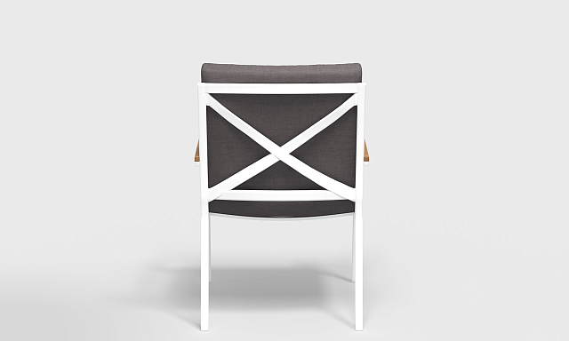 Обеденная зона Gardenini Bella 180 Белый / Антрацит со стульями Calma S 