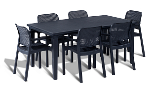 Стул Keter Samanna коричневый для дачи Стул Keter Samanna коричневый, садовая мебель