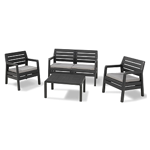 Лаунж зона Keter Delano set графит, садовая мебель