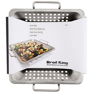 Вок Broil King из нержавеющей стали для приготовления пищи Вок Broil King из нержавеющей стали для сада