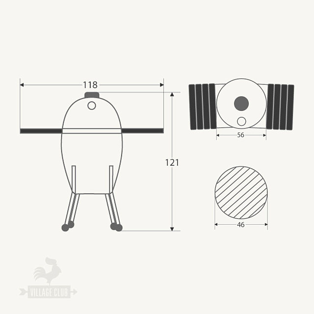 Керамический гриль Kamado Classic Joe Red
