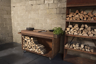 Мобильный разделочный столик OFYR 135 для сада