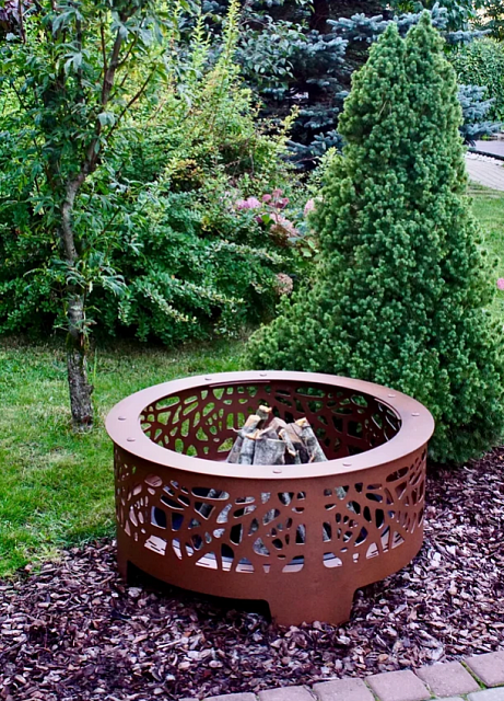 Уличный очаг Grey Stone Flamm Bubbles Rust 