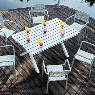 Обеденная группа Joygarden Alice на 6 персон, садовая мебель