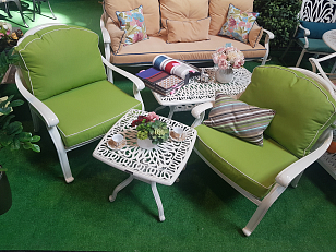 Кресло Вишневый Садъ Классик белое, садовая мебель