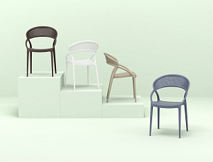 Кресло Siesta Contract Sunset Цвет: белый для дачи Кресло Siesta Contract Sunset Цвет: белый, садовая мебель