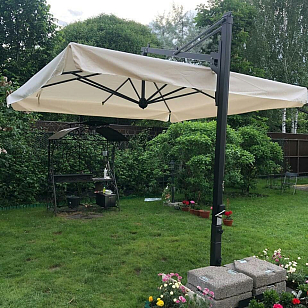 Зонт Scolaro профессиональный Galileo Maxi Dark, садовая мебель