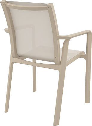 Кресло Siesta Contract Pacific Цвет: бежевый для дачи Кресло Siesta Contract Pacific Цвет: бежевый, садовая мебель