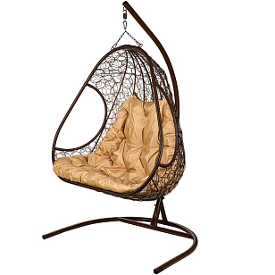 Подвесное кресло Bozollo Arioso Marrone, садовая мебель