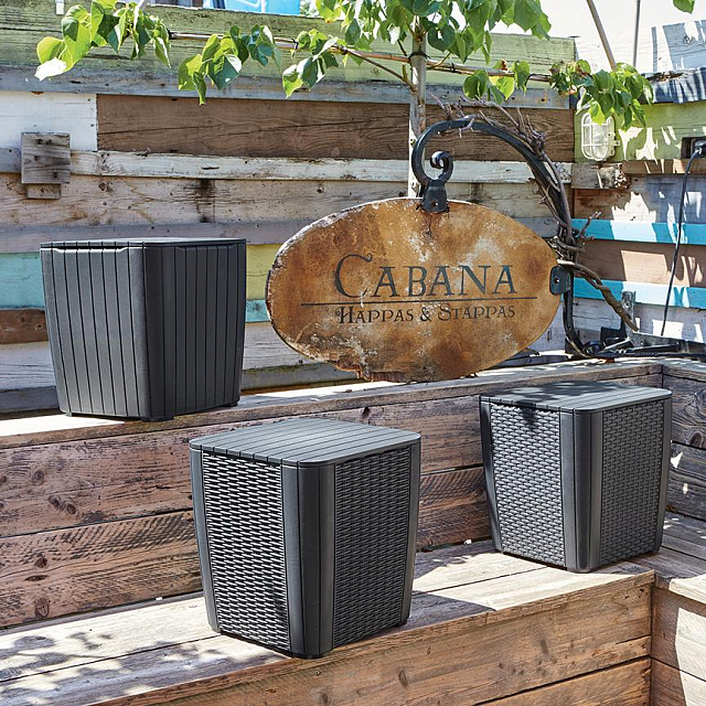 Стол-сундук Keter Luzon 115 л графит 