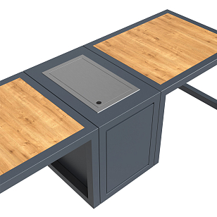 Стол-камин Kaminex Катла, уличное оборудование