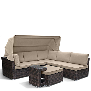 Комплект мебели из искусственного ротанга Lite Tenica Brown, садовая мебель