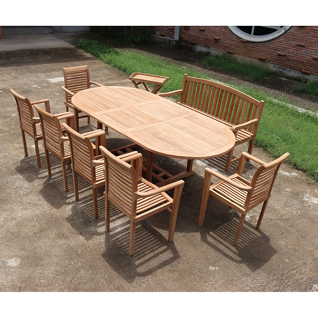 Обеденная группа из тика Lite Salve 