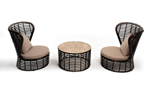 Кофейный комплект 4SIS Парма, цвет бронзовый, садовая мебель