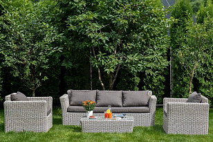 Лаунж зона 4SIS Капучино, цвет бежевый для дачи Лаунж зона 4SIS Капучино, цвет бежевый, садовая мебель