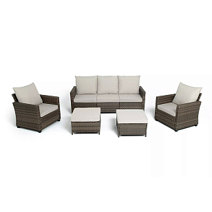 Лаунж-зона 4SIS Бостон, цвет коричневый для дачи Лаунж-зона 4SIS Бостон, цвет коричневый, садовая мебель