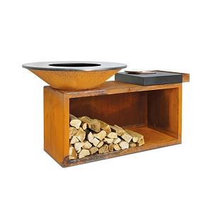 Дровяной гриль-очаг OFYR остров 85-100 с керамикой для приготовления пищи Дровяной гриль-очаг OFYR остров 85-100 с керамикой для сада