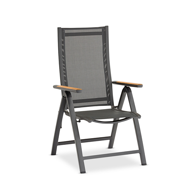 Обеденный комплект Brafritid Lyon-Andy 280A+10R Цвет: антрацит/натуральный 