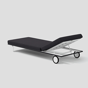 Шезлонг Ideal Patio Costa Цвет: белый, антрацит, садовая мебель