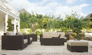 Диван с подушками Skyline Design CUATRO 2012 RED PULUT для дачи Диван с подушками Skyline Design CUATRO 2012 RED PULUT, садовая мебель