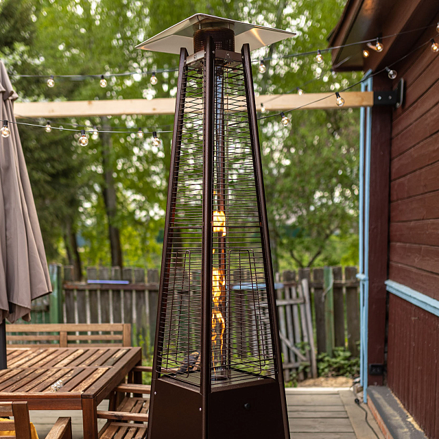 Уличный газовый обогреватель La Hacienda P1 Bronze 