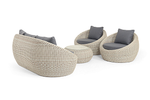 Лаун-зона 4SIS Барселона, цвет бежевый, садовая мебель