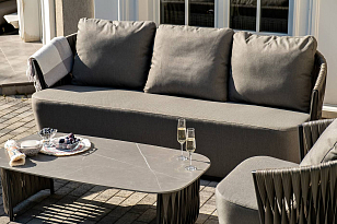 Лаунж зона 4SIS Флоренция Цвет: графит для дачи Лаунж зона 4SIS Флоренция Цвет: графит, садовая мебель