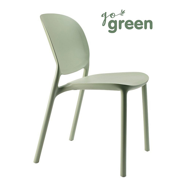 Стул Scab Design Hug Go Green Цвет: зеленый шалфей 