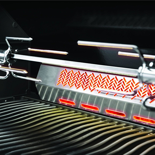 гриль газовый napoleon prestige 500 (стальной, с ик горелкой 3/3)